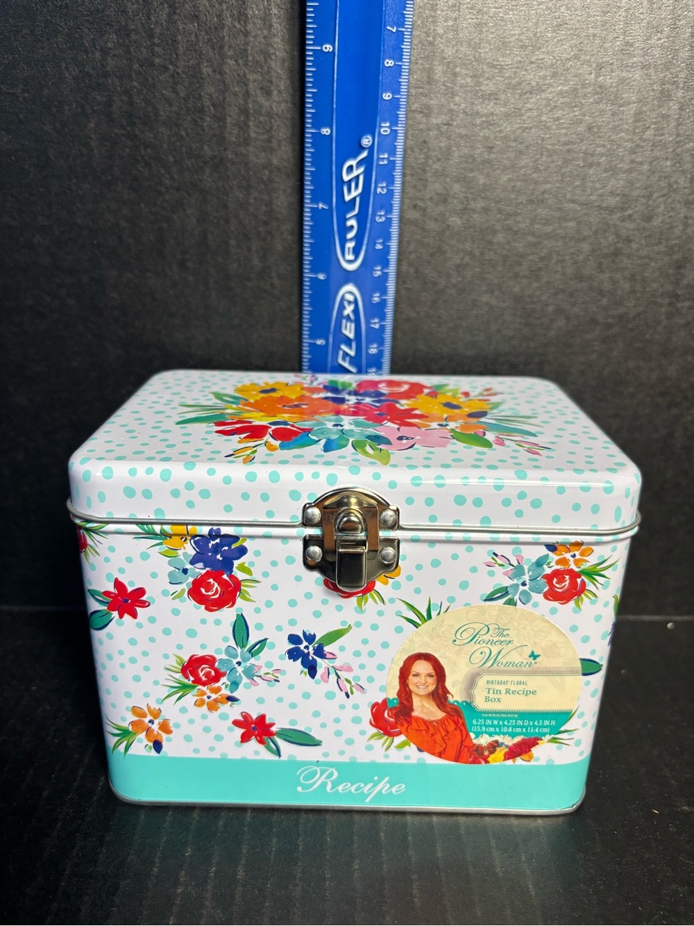 Pioneer Woman Floral Recipe Box